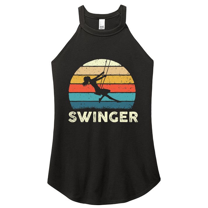 Swinger Polyamory Couple Swapping Swing Swinging Women's Perfect Tri Rocker Tank