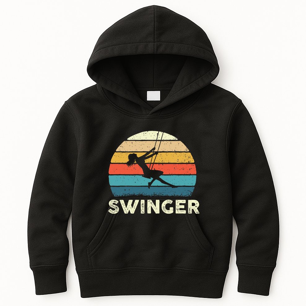 Swinger Polyamory Couple Swapping Swing Swinging Kids Hoodie