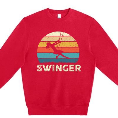 Swinger Polyamory Couple Swapping Swing Swinging Premium Crewneck Sweatshirt