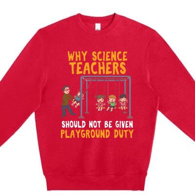 Science Physicist Chemist Teacher Vintage Premium Crewneck Sweatshirt