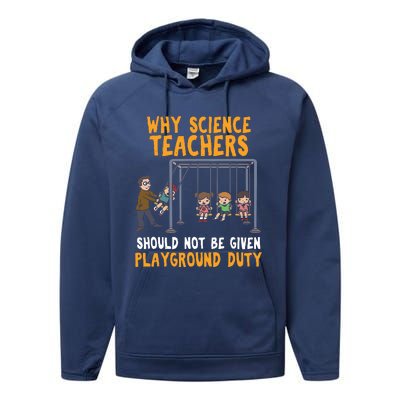 Science Physicist Chemist Teacher Vintage Performance Fleece Hoodie