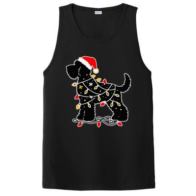 Santa Puppy Christmas Lights PosiCharge Competitor Tank