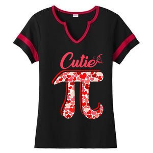 Spiral Pi Color Numbers Teacher Student Pi Day Ladies Halftime Notch Neck Tee