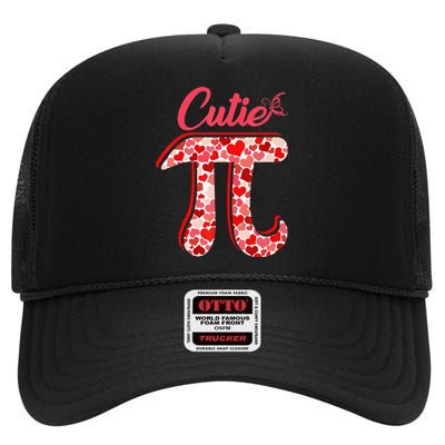 Spiral Pi Color Numbers Teacher Student Pi Day High Crown Mesh Back Trucker Hat