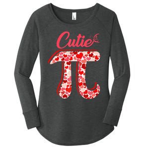 Spiral Pi Color Numbers Teacher Student Pi Day Women's Perfect Tri Tunic Long Sleeve Shirt