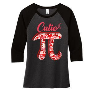 Spiral Pi Color Numbers Teacher Student Pi Day Women's Tri-Blend 3/4-Sleeve Raglan Shirt