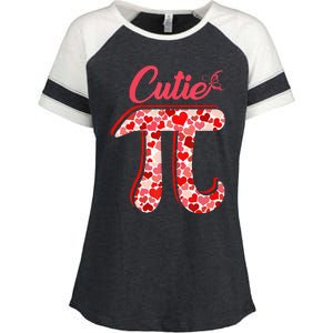 Spiral Pi Color Numbers Teacher Student Pi Day Enza Ladies Jersey Colorblock Tee