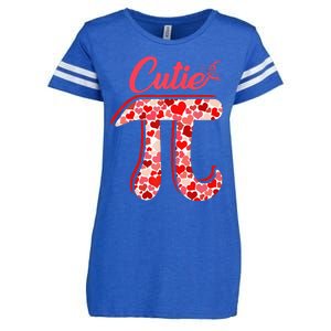 Spiral Pi Color Numbers Teacher Student Pi Day Enza Ladies Jersey Football T-Shirt