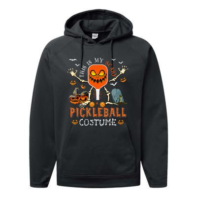 Scary Pickleball Costume: Halloween Skeleton Lover Performance Fleece Hoodie