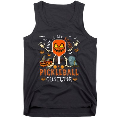 Scary Pickleball Costume: Halloween Skeleton Lover Tank Top