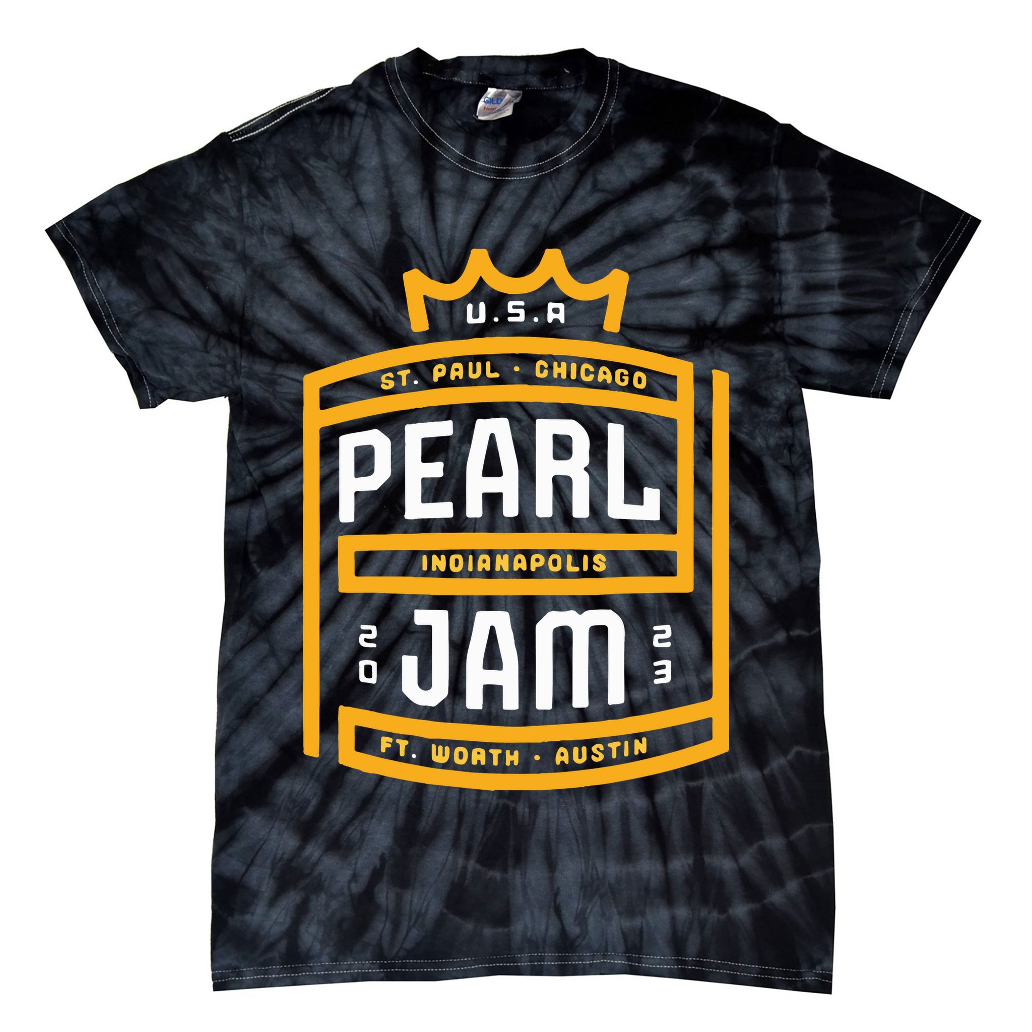 St Paul Chicago Indianapolis And Ft Worth Tie-Dye T-Shirt