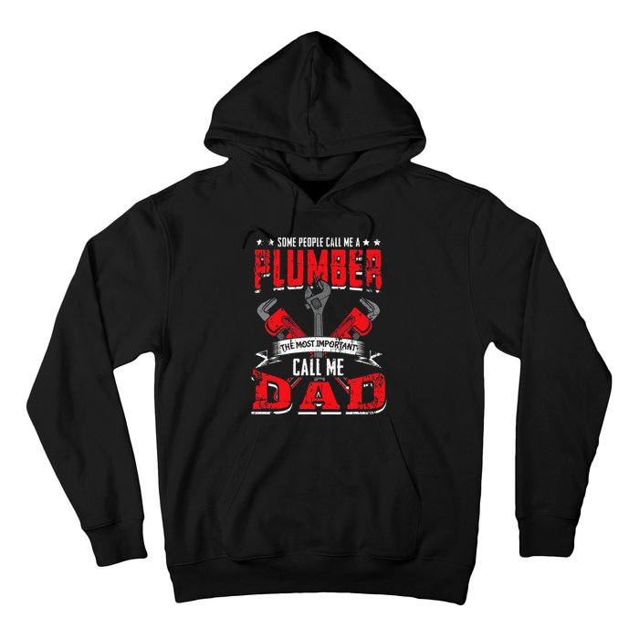 Some People Call Me A Plumber Dad Funny Plumbing Hoodie