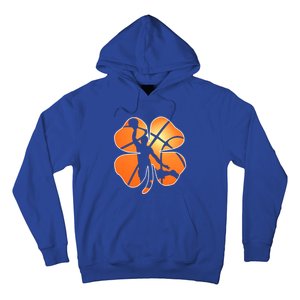 St Patrick's Day Basketball Shamrock Lucky Gift Hoodie