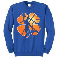 St Patrick's Day Basketball Shamrock Lucky Gift Sweatshirt