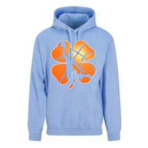 St Patrick's Day Basketball Shamrock Lucky Gift Unisex Surf Hoodie