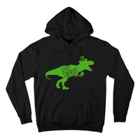 St Patricks Day Dinosaur Lucky Saurus Irish Shamrock Boy Hoodie