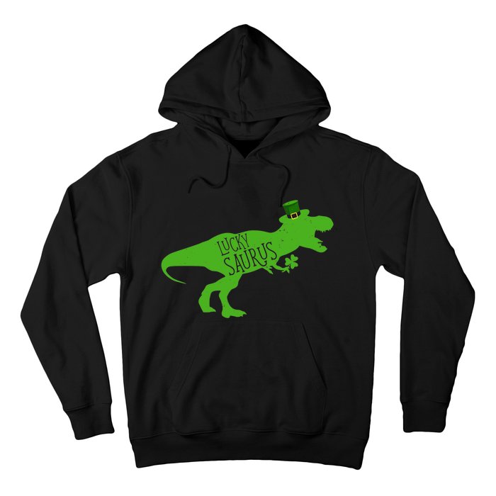 St Patricks Day Dinosaur Lucky Saurus Irish Shamrock Boy Hoodie