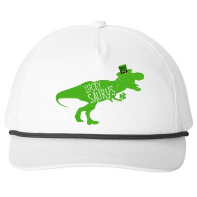 St Patricks Day Dinosaur Lucky Saurus Irish Shamrock Boy Snapback Five-Panel Rope Hat