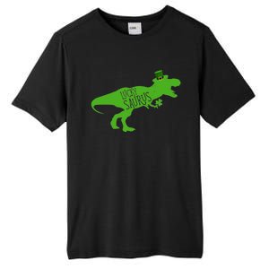 St Patricks Day Dinosaur Lucky Saurus Irish Shamrock Boy Tall Fusion ChromaSoft Performance T-Shirt