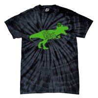 St Patricks Day Dinosaur Lucky Saurus Irish Shamrock Boy Tie-Dye T-Shirt