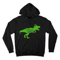 St Patricks Day Dinosaur Lucky Saurus Irish Shamrock Boy Tall Hoodie