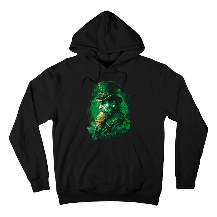 St Patricks Day Leprechaun Graphic Hoodie