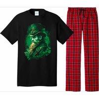 St Patricks Day Leprechaun Graphic Pajama Set