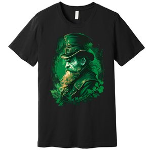 St Patricks Day Leprechaun Graphic Premium T-Shirt