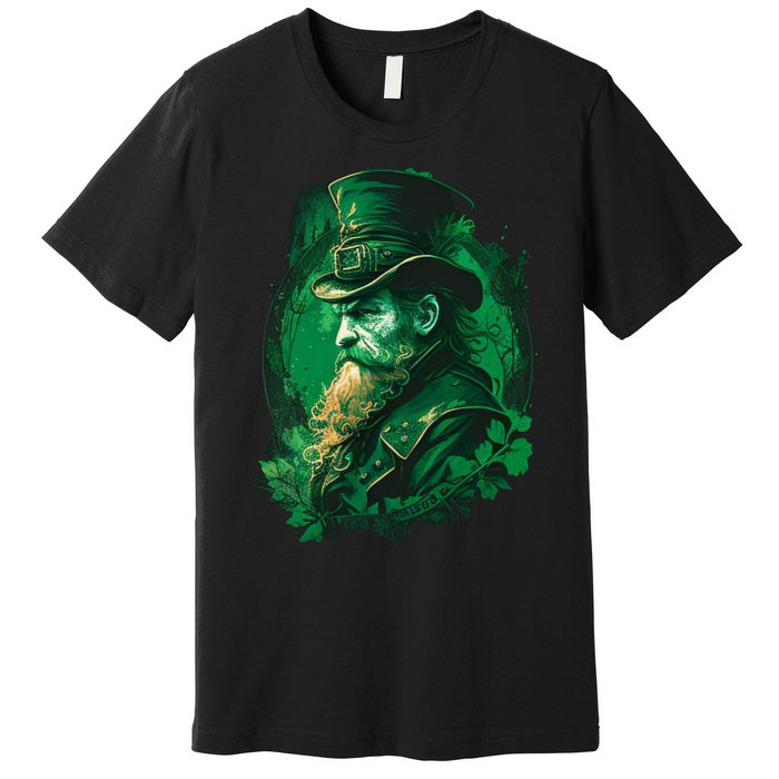 St Patricks Day Leprechaun Graphic Premium T-Shirt