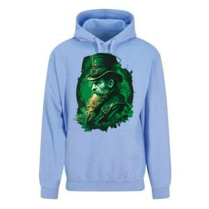 St Patricks Day Leprechaun Graphic Unisex Surf Hoodie