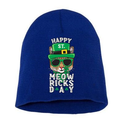 St Patricks Day Costume Leprechaun Cat Gift Short Acrylic Beanie