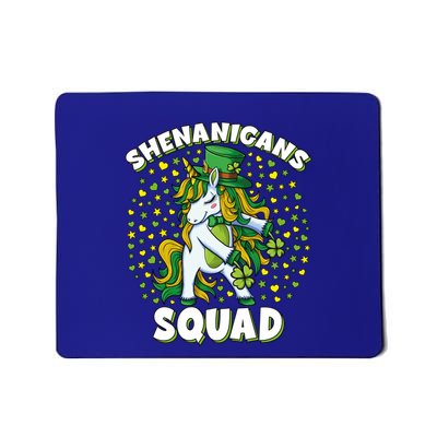 St Patricks Day Flossing Unicorn Shenanigans Squad Gift Mousepad