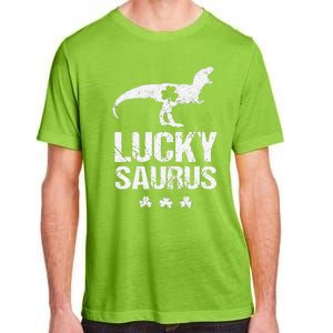 Saint Patrick's Day, Lucky Saurus, Cute Dinosaur Adult ChromaSoft Performance T-Shirt