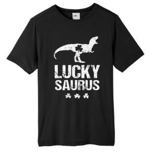 Saint Patrick's Day, Lucky Saurus, Cute Dinosaur Tall Fusion ChromaSoft Performance T-Shirt