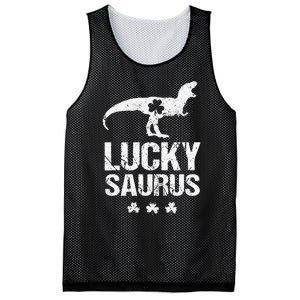 Saint Patrick's Day, Lucky Saurus, Cute Dinosaur Mesh Reversible Basketball Jersey Tank