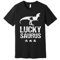 Saint Patrick's Day, Lucky Saurus, Cute Dinosaur Premium T-Shirt