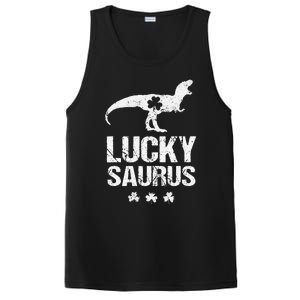 Saint Patrick's Day, Lucky Saurus, Cute Dinosaur PosiCharge Competitor Tank