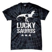 Saint Patrick's Day, Lucky Saurus, Cute Dinosaur Tie-Dye T-Shirt