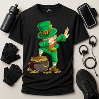 St Patricks Day Dabbing Leprechaun Dab Performance Shirt