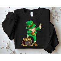 St Patricks Day Dabbing Leprechaun Dab Sweatshirt