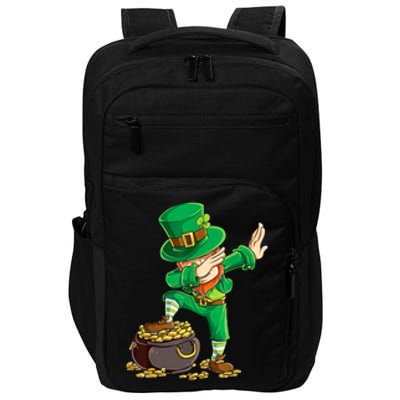 St Patricks Day Dabbing Leprechaun Dab Impact Tech Backpack