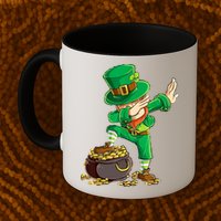 St Patricks Day Dabbing Leprechaun Dab Mug