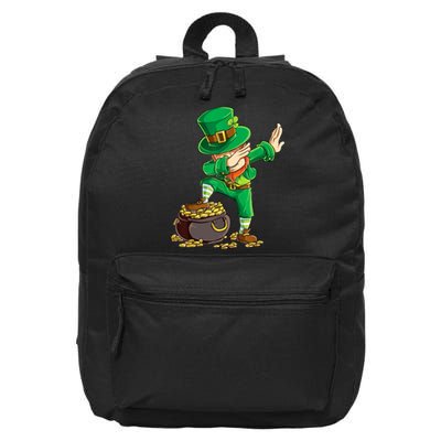 St Patricks Day Dabbing Leprechaun Dab 16 in Basic Backpack