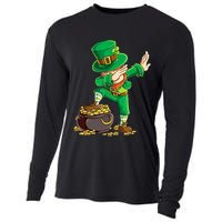 St Patricks Day Dabbing Leprechaun Dab Cooling Performance Long Sleeve Crew