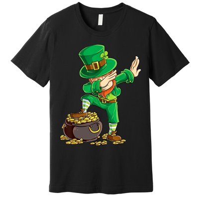St Patricks Day Dabbing Leprechaun Dab Premium T-Shirt
