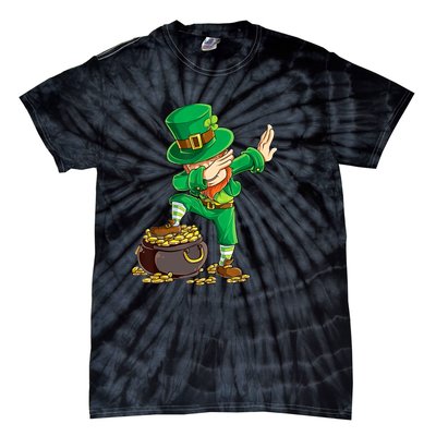 St Patricks Day Dabbing Leprechaun Dab Tie-Dye T-Shirt