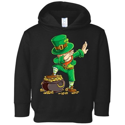 St Patricks Day Dabbing Leprechaun Dab Toddler Hoodie