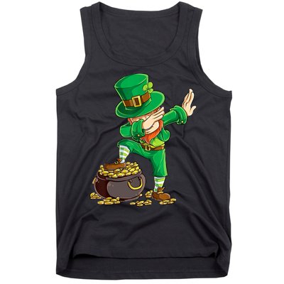 St Patricks Day Dabbing Leprechaun Dab Tank Top