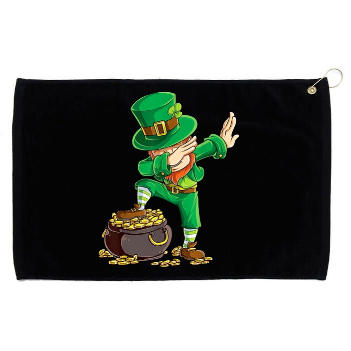 St Patricks Day Dabbing Leprechaun Dab Grommeted Golf Towel