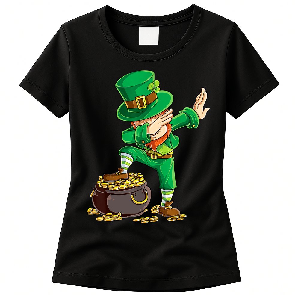 St Patricks Day Dabbing Leprechaun Dab Womens T-Shirt